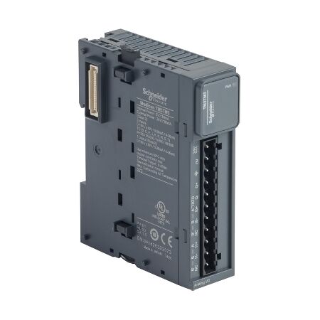 Modicon TM3, Input/output analog module, 2 or temperature inputs, 1 output (screw) 24 VDC