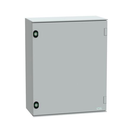 Thalassa, Wall mounted polyester enclosure, Thalassa PLM, plain door, 530x430x200mm, IP66, IK10, RAL 7035
