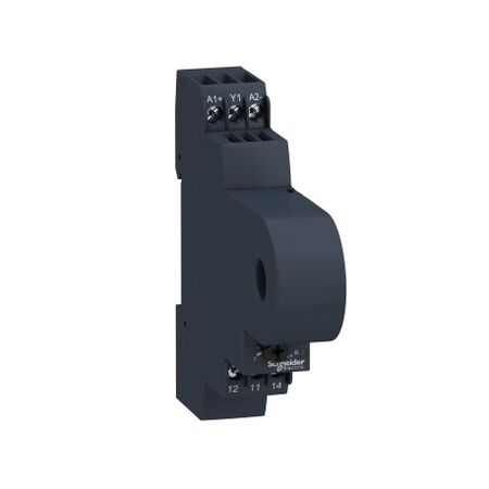 Harmony Control Relays, Modular current Control Relay, 5A, 1CO, overcurrent function, 250V AC DC