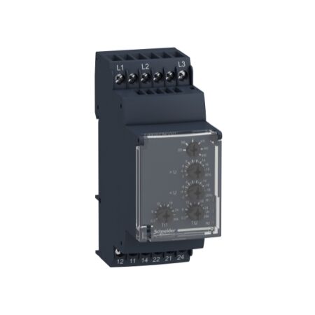 Harmony Control Relays, Modular 3 phase Voltage Control Relay, 5A, 2CO, 220…480V AC
