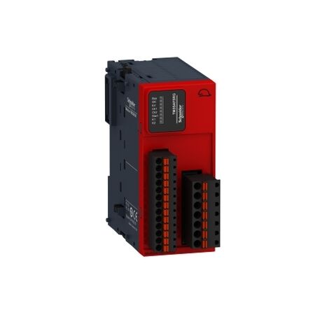 Modicon TM3, Safety module, 1 Function, Cat 4 PL e/SIL CL3 (spring) 24 VDC