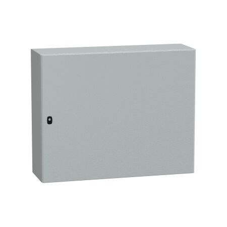 Spacial S3D, Wall mounted steel enclosure, plain door, with mounting plate, 800x1000x300mm, IP66, IK10