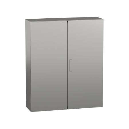 Spacial S3X, Wall mounted enclosure, stainless steel 304L,double plain door, 1200x1000x300mm, IP55