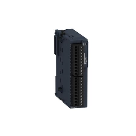 Modicon TM3, Analog input module, 4 / temperature inputs (screw) 24 VDC