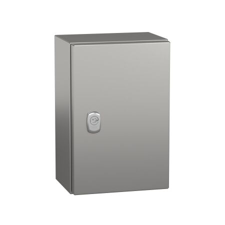 Spacial S3X, Wall mounted enclosure, stainless steel 304L, plain door, 300x200x150mm, IP66