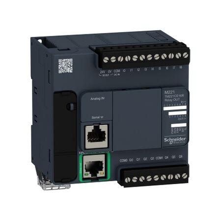 Modicon M221, Logic controller, 16 IO relay Ethernet