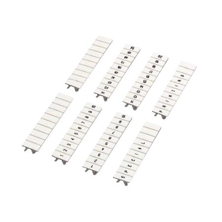 Linergy, Marking strip, Linergy TR, clip in type, 5mm, printed characters 1 to 10, printed horizontal, white, Set of 10