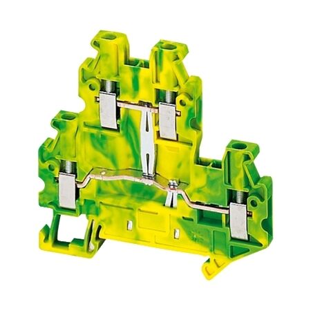 Linergy, Screw Terminal, Double Level, Protective Earth, 4 Points, 2,5mm², GRE
