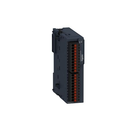 Modicon TM3, Analog input module, 4 / temperature inputs (spring) 24 VDC