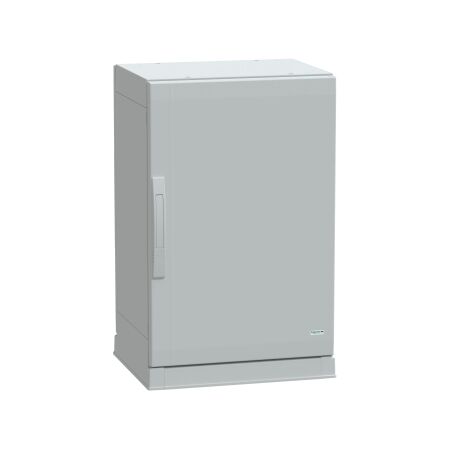 Thalassa, Floor standing polyester enclosure, Thalassa PLA, plain door, open bottom, 750x500x420mm, IP54, IK10