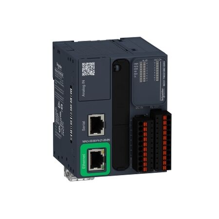 Modicon M221, Logic controller, 16 IO relay Ethernet spring
