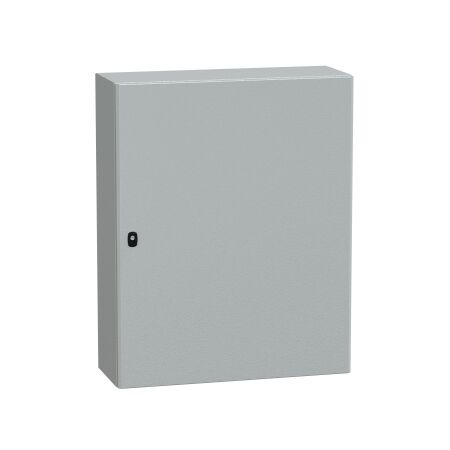 Spacial S3D, Wall mounted steel enclosure, plain door, with mounting plate, 1000x800x300mm, IP66, IK10