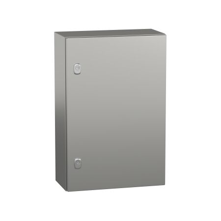 Spacial S3X, Wall mounted enclosure, stainless steel 316L, plain door, 600x400x200mm, IP66