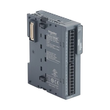 Modicon TM3, Input/output analog module, 4 inputs, 2 output (screw) 24 VDC