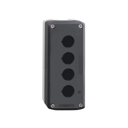 Harmony XALD XALK, Empty control station, plastic, dark grey lid, light grey base, 4 cut out
