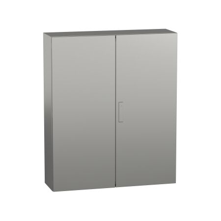 Spacial S3X, Wall mounted enclosure, stainless steel 316L,double plain door, 1200x1000x300mm, IP55