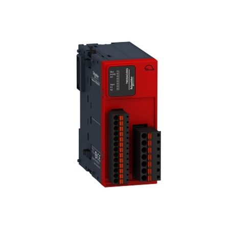 Modicon TM3, Safety module, 1 Function, Cat 3 PL d/SIL CL2 (spring) 24 VDC