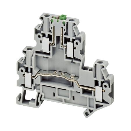 Linergy, Screw Terminal, Knife Disconnect, Double Level, 4 Points, 4mm², Grey