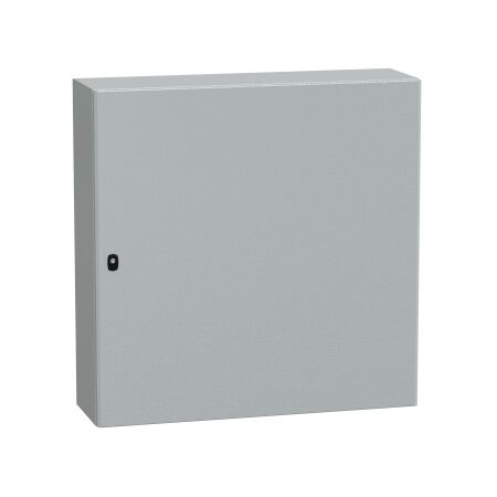 Spacial S3D, Wall mounted steel enclosure, plain door, with mounting plate, 1000x1000x300mm, IP66, IK10