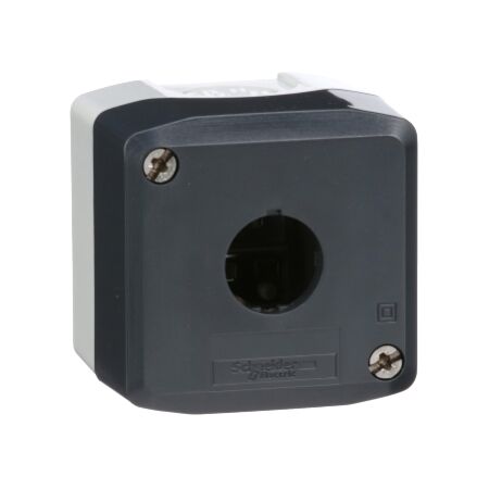 Harmony XALD XALK, Empty enclosure, plastic, dark grey lid, for push-button 22mm, 1 cut out