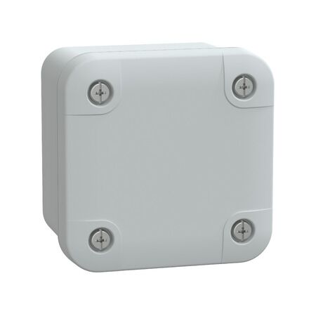 Thalassa, ABS box, IP66 IK07 RAL7035 Int.H65W65D45 Ext.H74W74D56 Opaque cover H10