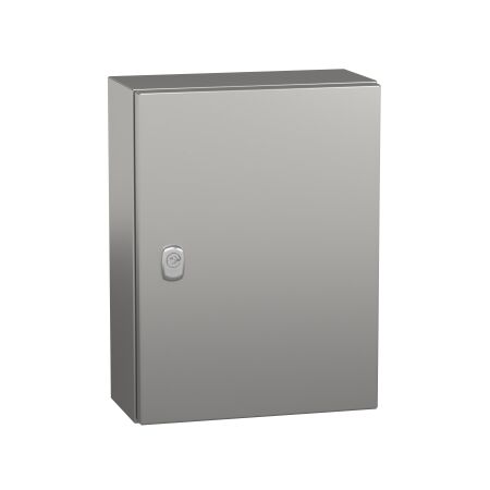 Spacial S3X, Wall mounted enclosure, stainless steel 304L, plain door, 400x300x150mm, IP66