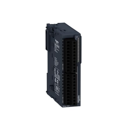 Modicon TM3, Discrete output module, 16 relay outputs (screw) 24 VDC