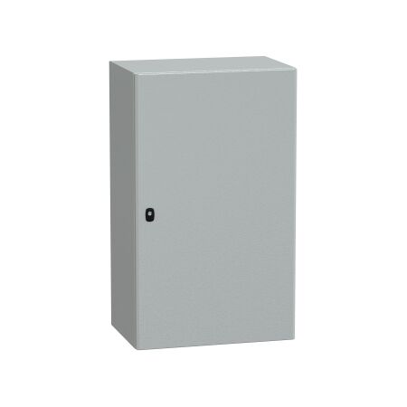 Spacial S3D, Wall mounted steel enclosure, plain door, with mounting plate, 1000x600x400mm, IP66, IK10