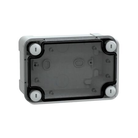 Thalassa, ABS box, IP66 IK07 RAL7035 Int.H125W80D65 Ext.H138W93D72 Transp.cover H20