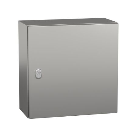 Spacial S3X, Wall mounted enclosure, stainless steel 316L, plain door, 400x400x200mm, IP66