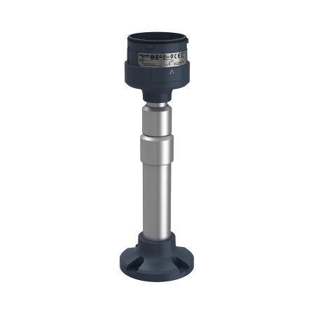 Harmony XVU, Fixing plate with adjustable aluminium pole 210 to 385mm for modular tower lights, black, 60mm