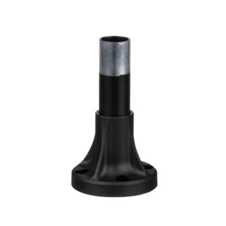 Harmony XVB, Fixing base for modular tower lights, plastic, Ø70, 80mm black aluminium support tube + black fixing plate