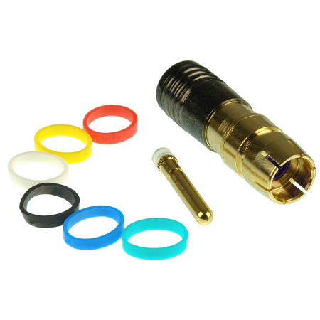 Digitek RG6 RCA Male Compression Connector - 12BRCAMC