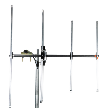 Digitek LTE Series 4 Element Metropolitan Premium YAGI VHF Antenna with Vertical Standoff Bracket - 01DV304LW