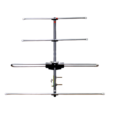 Digitek LTE Series 4 Element Metropolitan Premium YAGI VHF Antenna with Vertical Standoff Bracket - 01DV304LW