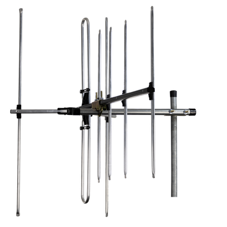 Digitek LTE Series 7 Element Metropolitan Premium YAGI VHF Antenna with Vertical Standoff Bracket - 01DV307LW