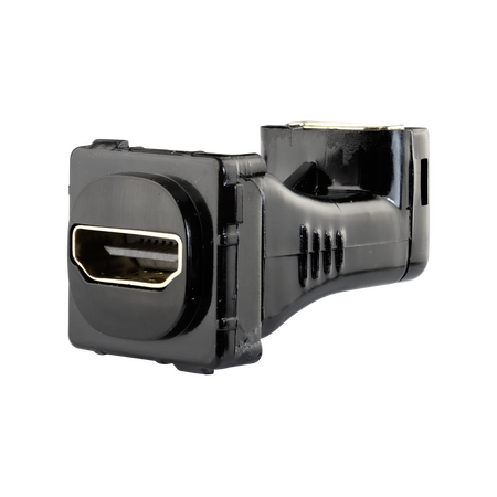 Digitek HDMI Female to HDMI Female Right Angle Insert - Black - 05BC6RBK