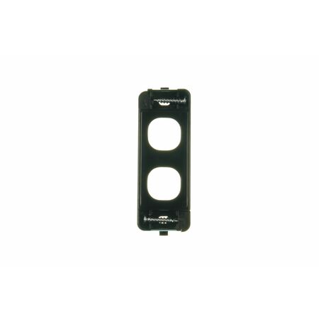 Digitek 2 Gang Architrave Wallplate - Black - 05DAWP02BK