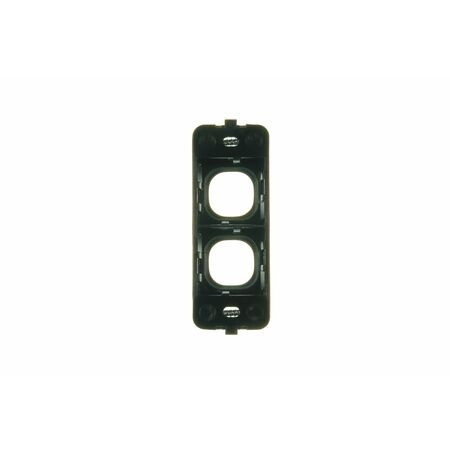 Digitek 2 Gang Architrave Wallplate - Black - 05DAWP02BK