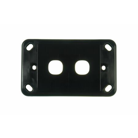 Digitek 2 Gang Wallplate (No Mech) - Black - 05DWP02BK
