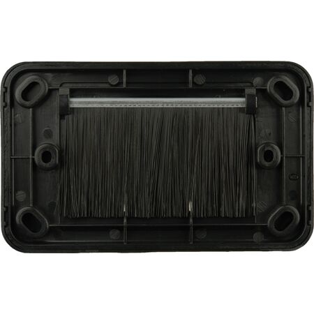 Digitek Media Style Wallplate (Bullnose) - Black - 05DWPMBK