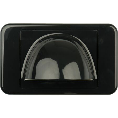 Digitek Media Style Wallplate (Bullnose) - Black - 05DWPMBK