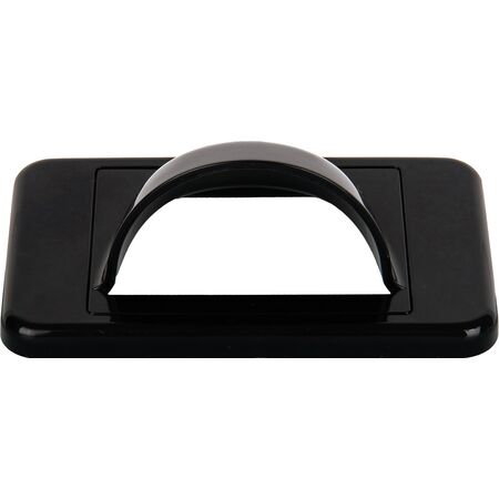 Digitek Media Style Wallplate (Bullnose) - Black - 05DWPMBK