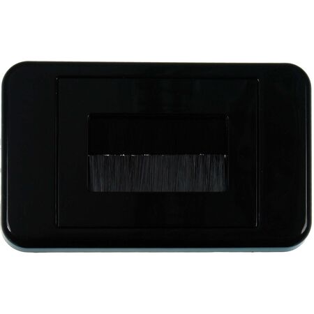 Digitek Media Style Wallplate (Flat) - Black - 05DWPMFBK