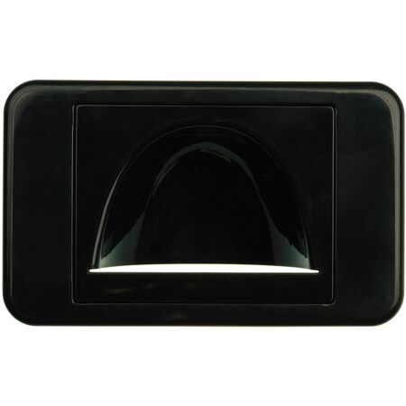 Digitek Media Style Wall Plate (Reverse Bullnose) - Black - 05DWPMRBK