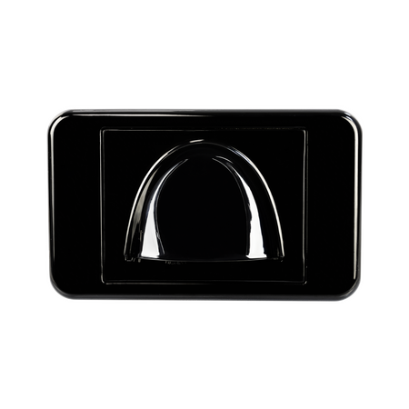 Digitek Media Style Wall Plate (Slim Bullnose) - Black - 05DWPMSBK