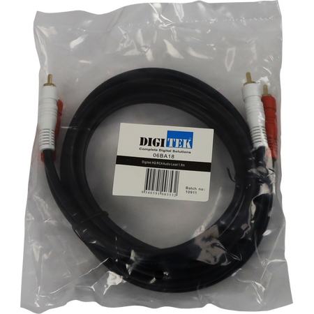 Digitek 1.8M RCA Male to RCA Male Audio Lead - 06BA18