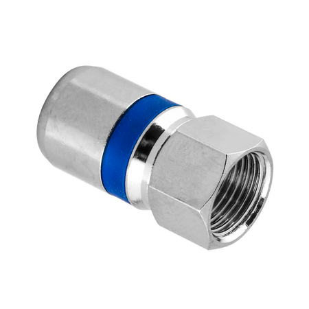 Digitek RG6 Quad Self-Lock (Push on) F Type Connector - 12B6FSLQ