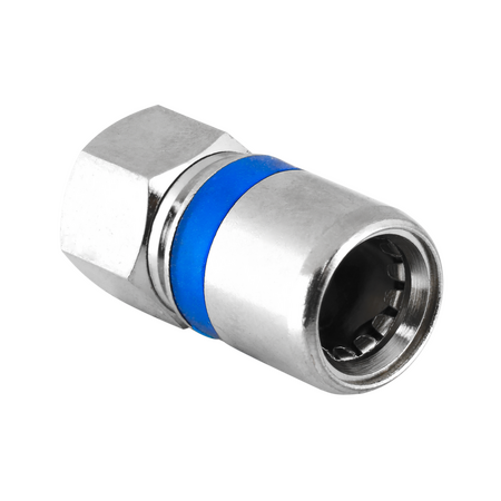 Digitek RG6 Quad Self-Lock (Push on) F Type Connector - 12B6FSLQ