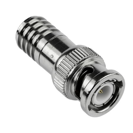 Digitek BNC RG6 Male Connector with Intergrated Pin - 12E6I